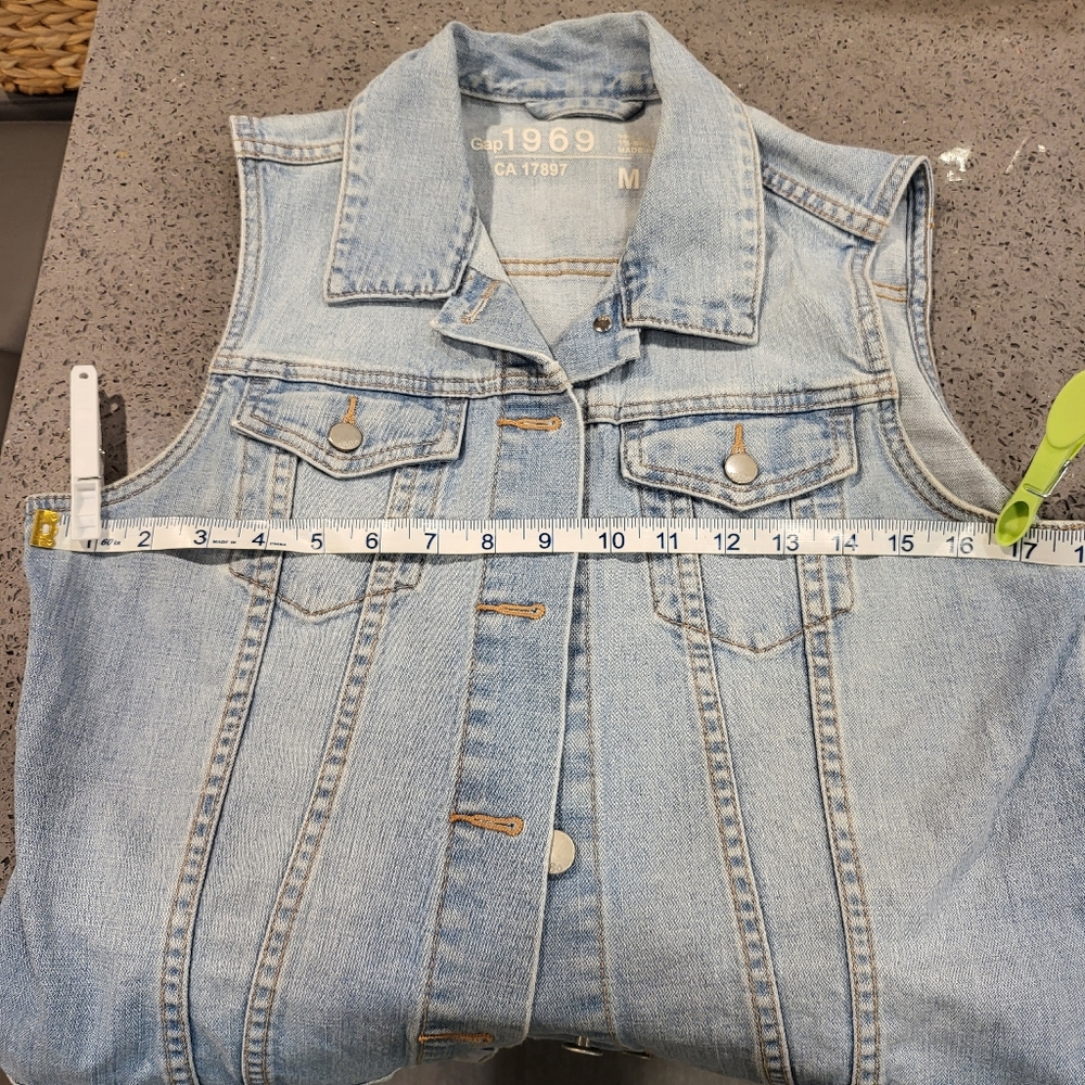 GAP | Denim Sleeveless Jacket - Picture 7 of 8